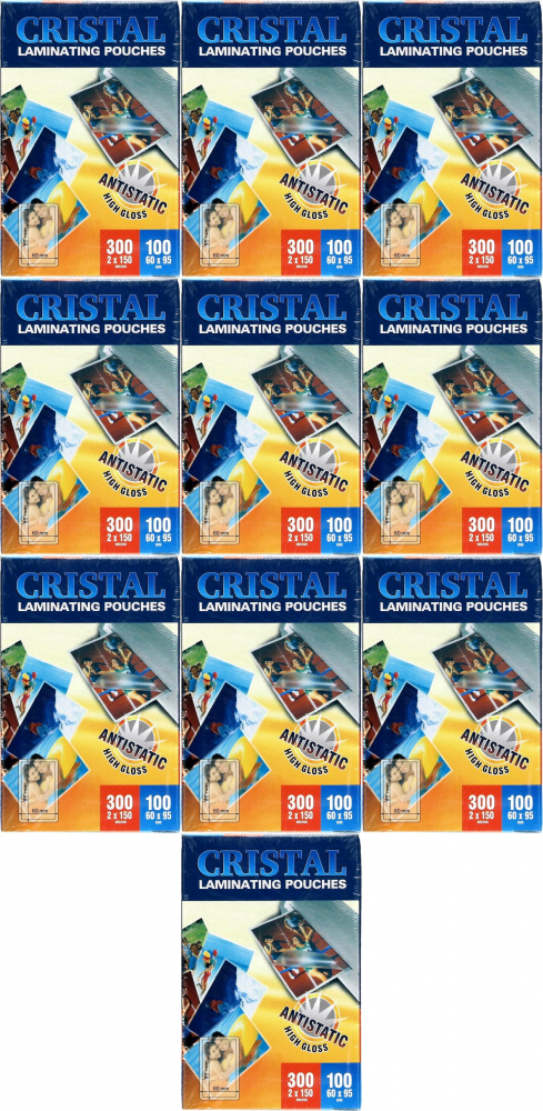 10x Folia do laminowania Argo, 60x95mm, 2x150 μm, antystatyczna, 100 sztuk