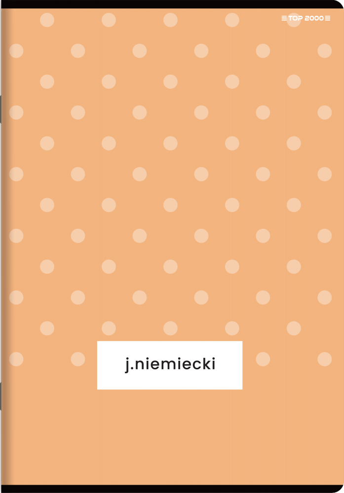 Zeszyt przedmiotowy w kratkę TOP 2000 Megamix Język Niemiecki, A5, 60 kartek, mix wzorów