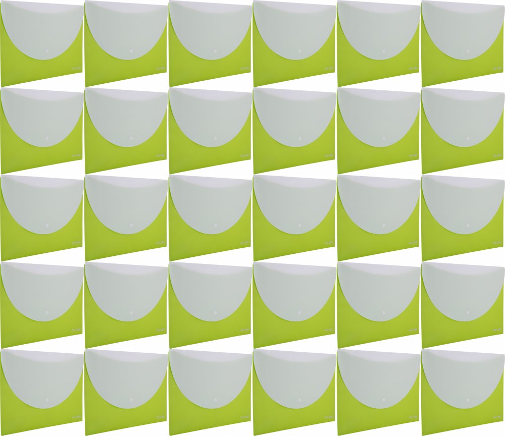 40x Teczka kopertowa Deli RIO, A4, 2 przegrody, zielony