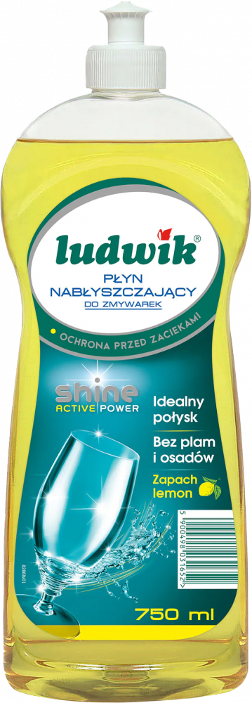 Płyn nabłyszczający do zmywarek Ludwik, lemon, 750ml
