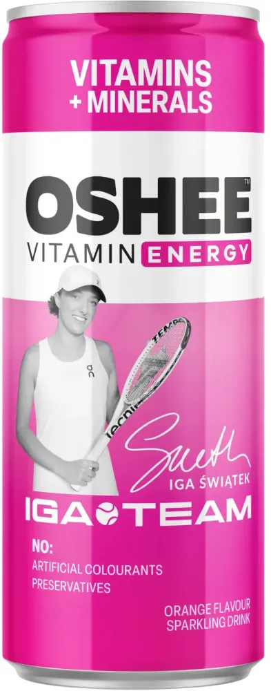 Napój Oshee Vitamin Energy, Witaminy + minerały, puszka, 250ml