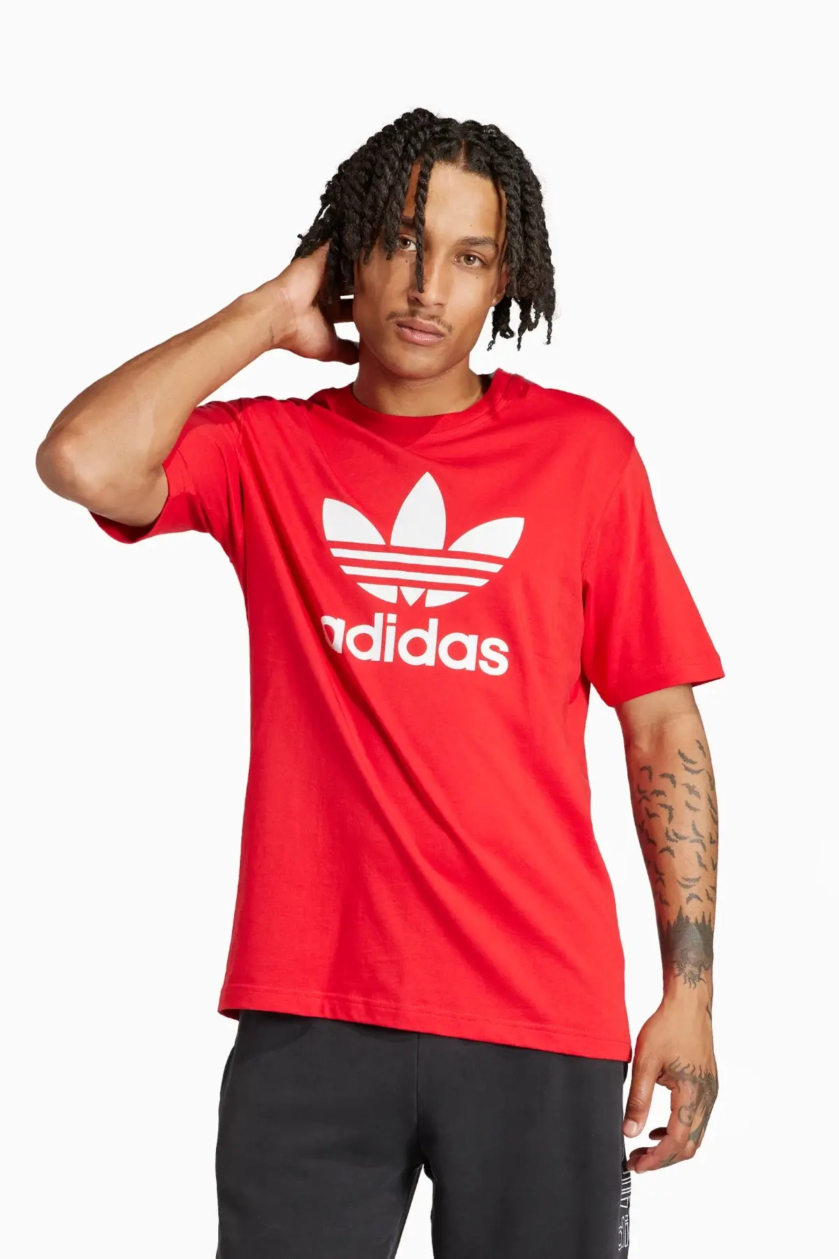 Koszulka adidas Adicolor Trefoil - Czerwony