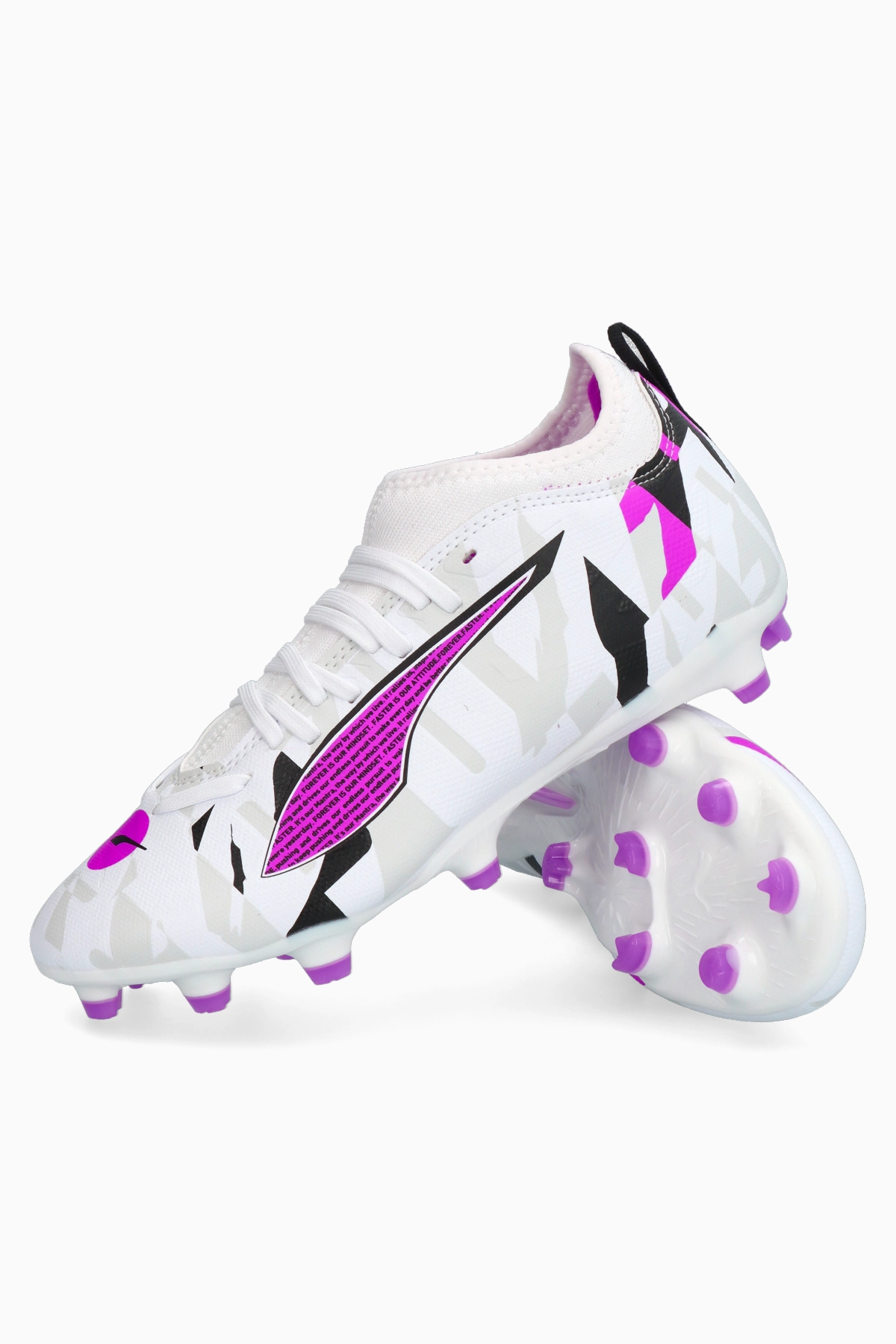 Korki Puma Ultra 5 Match Forever FG/AG Junior - Biały