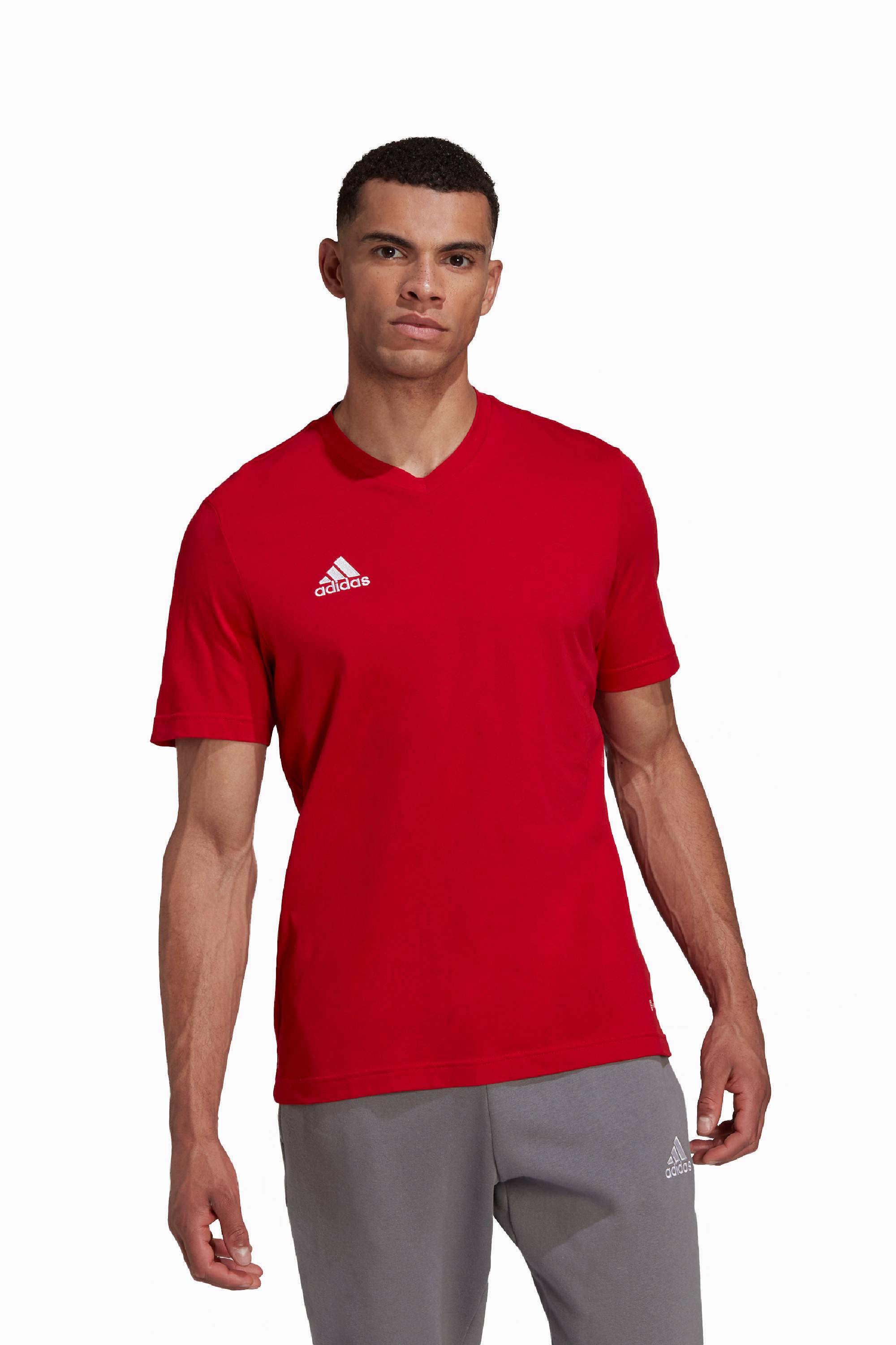 Koszulka adidas Entrada 22 Tee - Czerwony
