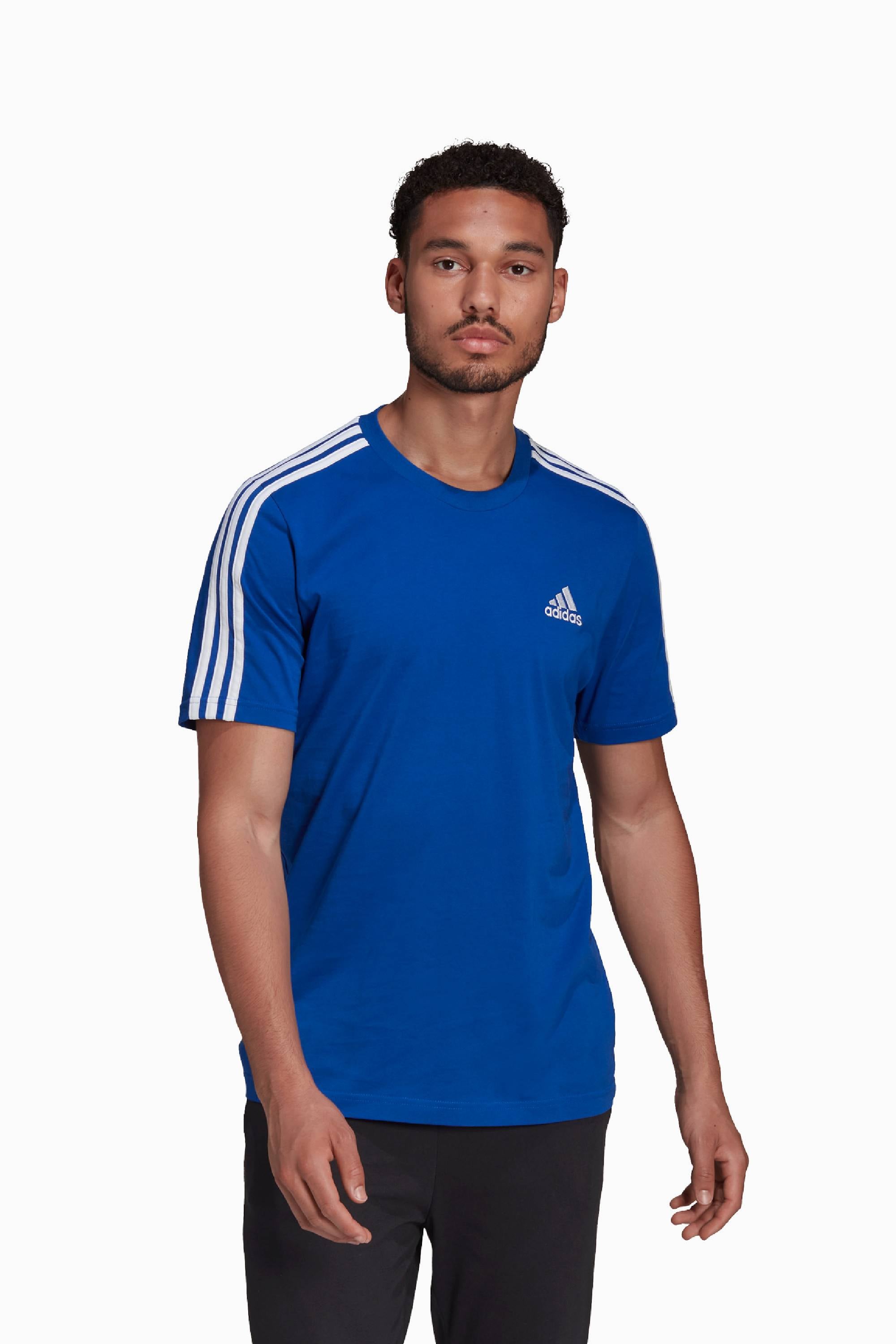 Koszulka adidas Essentials 3Stripes Tee - Niebieski