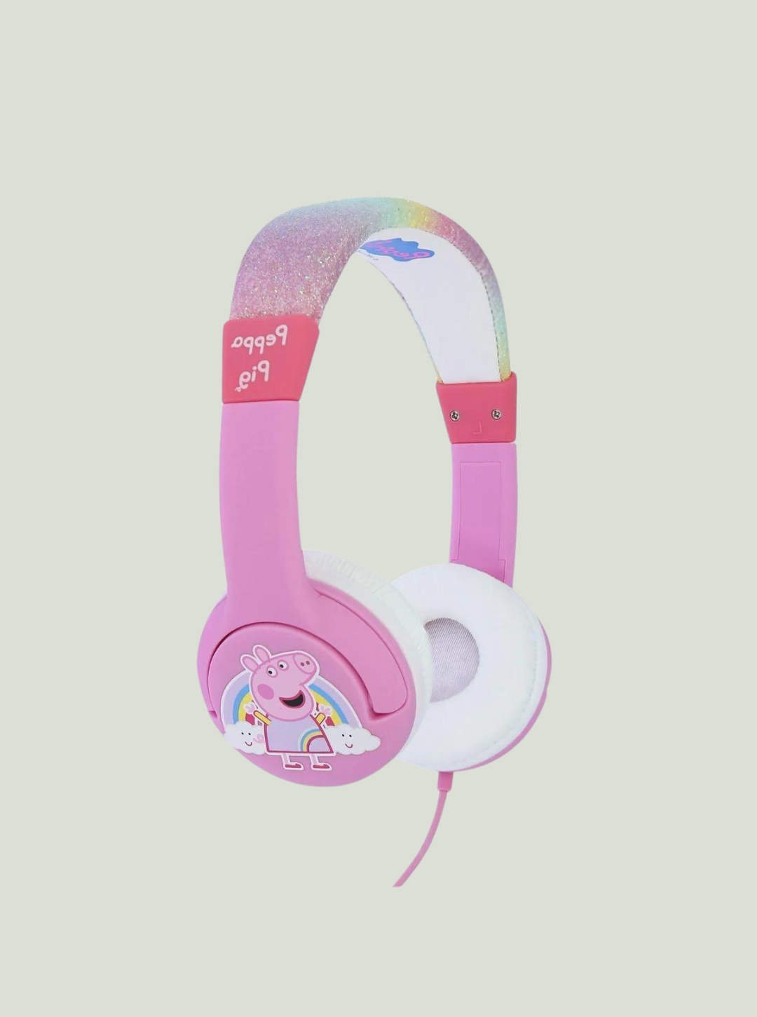 Słuchawki dla dzieci 3-7 Y - PEPPA PIG GLITTER RAINBOW OTL Technologies