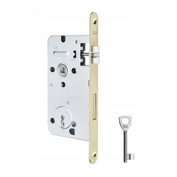 Zamek do drzwi 72/60 wpuszczany na klucz LOB