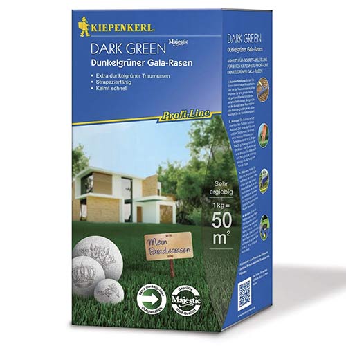 1 szt, Rasensamen Dunkelgrüner Gala-Rasen (1kg) - Samen: Ilość w opakowaniu: 1 Stück