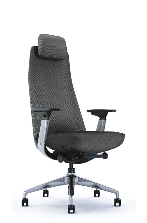 X-ME fotel biurowy czarny, siatka/tkanina 3 kolory