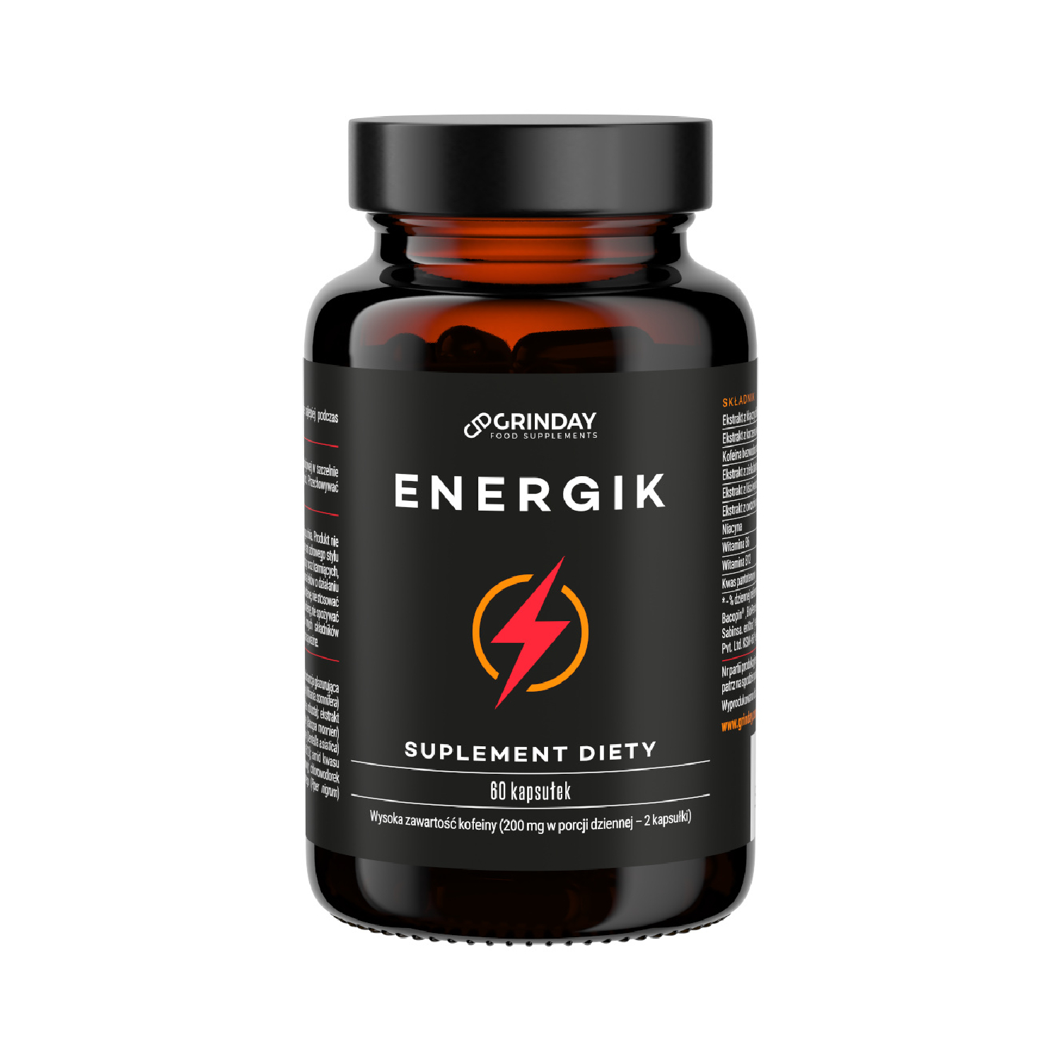 Grinday energik, 60 kapsułek