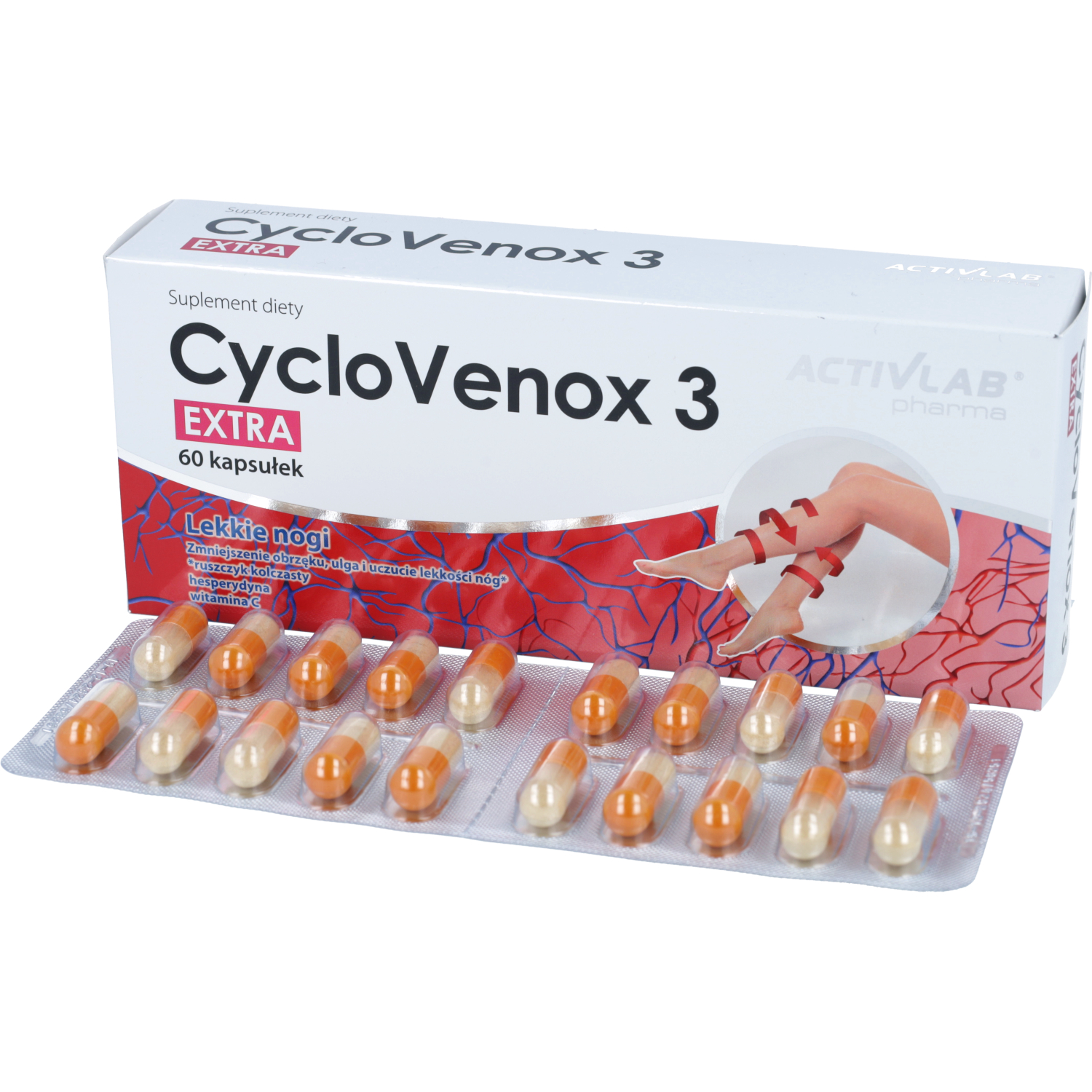 Activlab pharma cyclovenox 3 extra, 60 kapsułek
