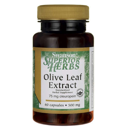 Swanson olive leaf extract 500 mg, 60 kapsułek