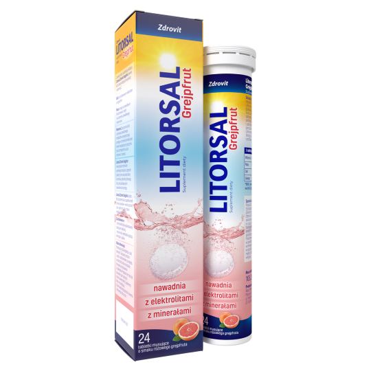 Litorsal grejpfrut, 24 tabletki musujące