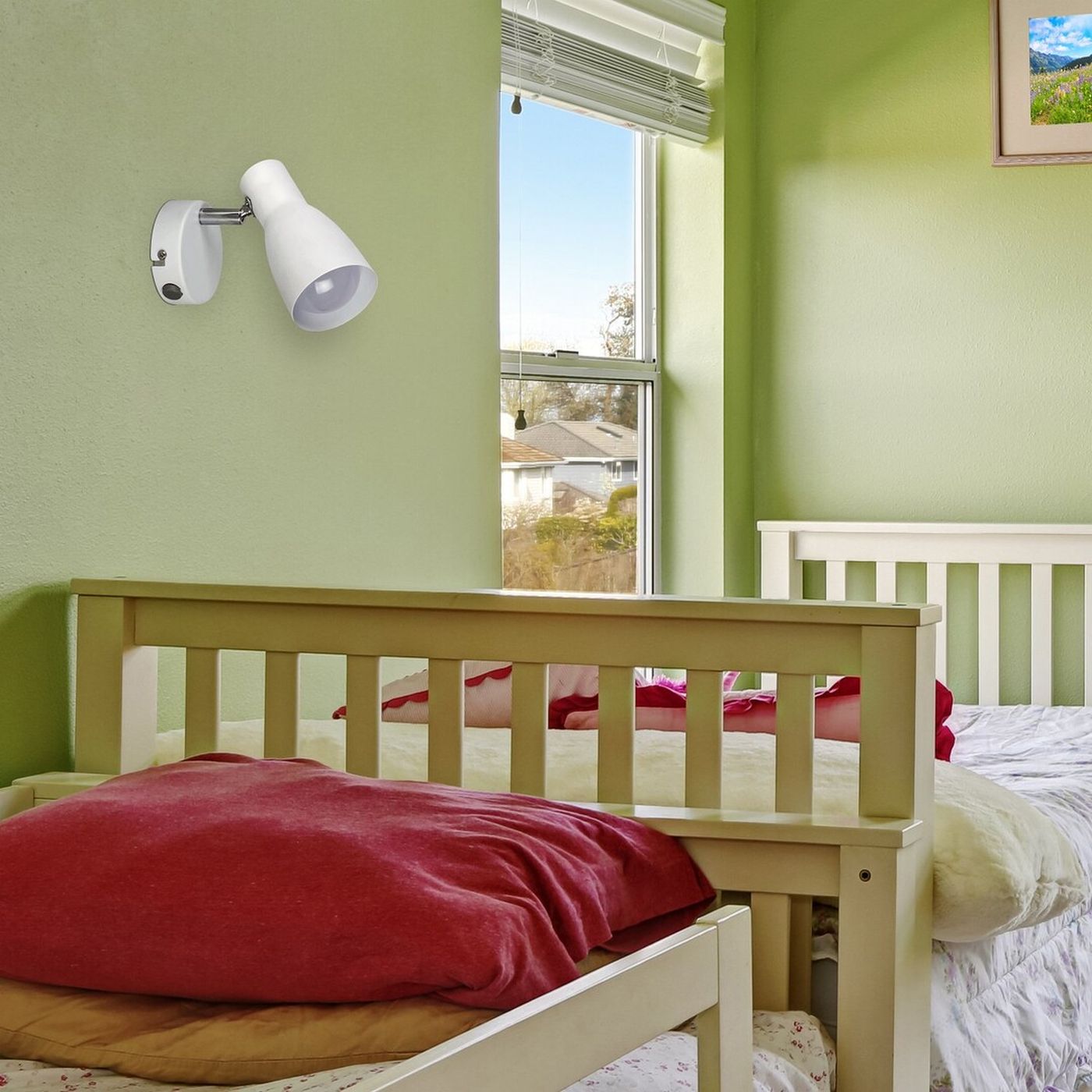 Rabalux Ebony kinkiet 1x20W biały 6025