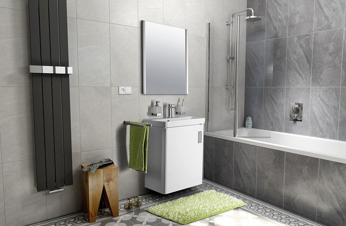 Sapho Thalie umywalka 55x37 cm prostokątna ścienna-meblowa biała TH11055