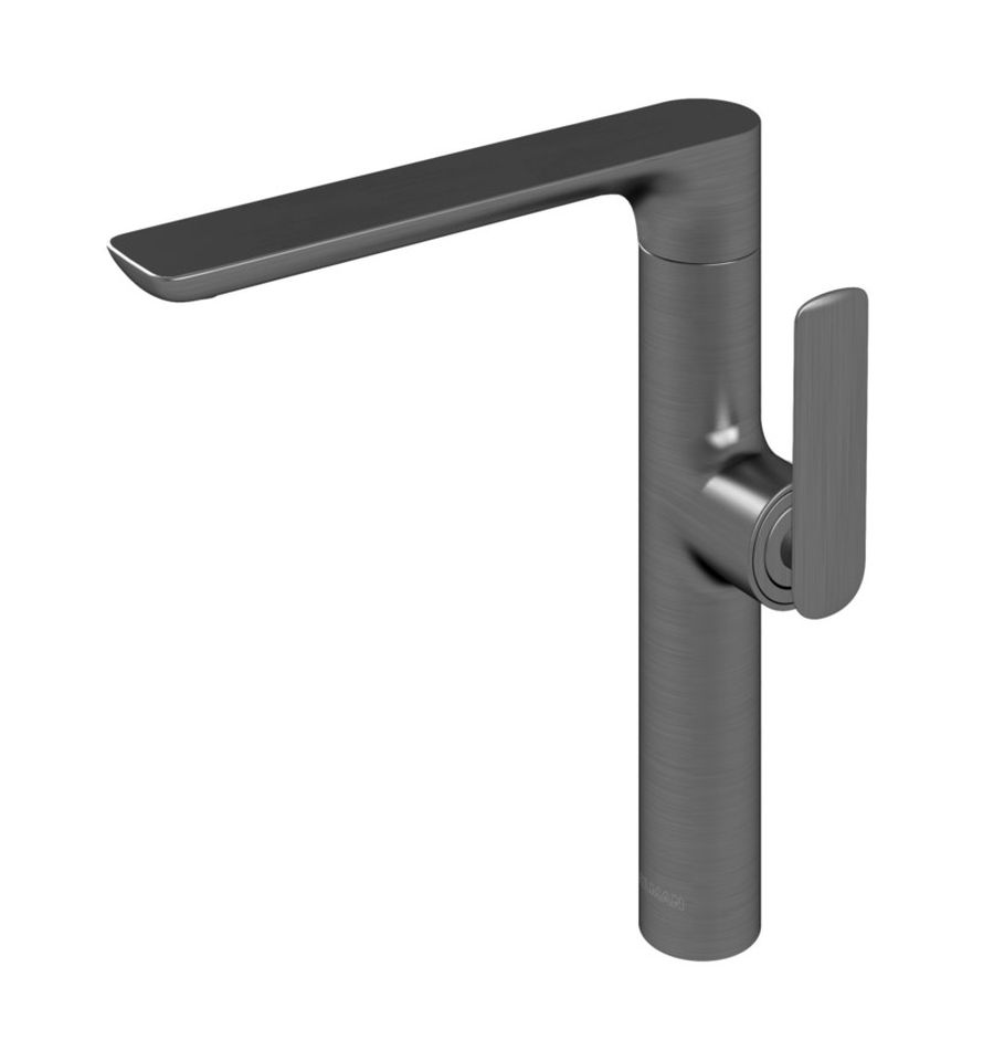 Kohlman Experience Gray bateria umywalkowa stojąca szczotkowany grafit QB175EG