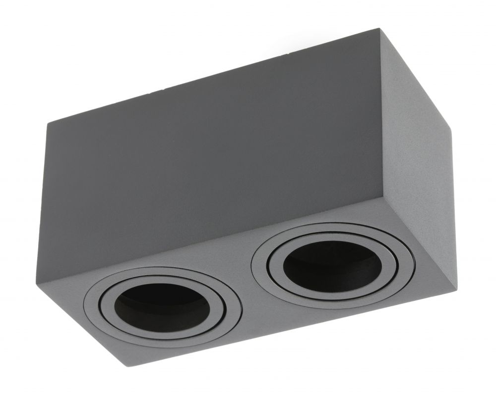 GTV Aveiro lampa podsufitowa 2x20 W czarna OS-AVB80160KW2-00