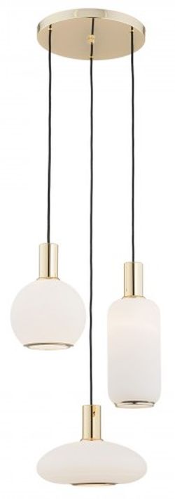 Argon Sagunto lampa wisząca 3x15W opal mat/mosiądz 1489 - Wysyłka w 24h