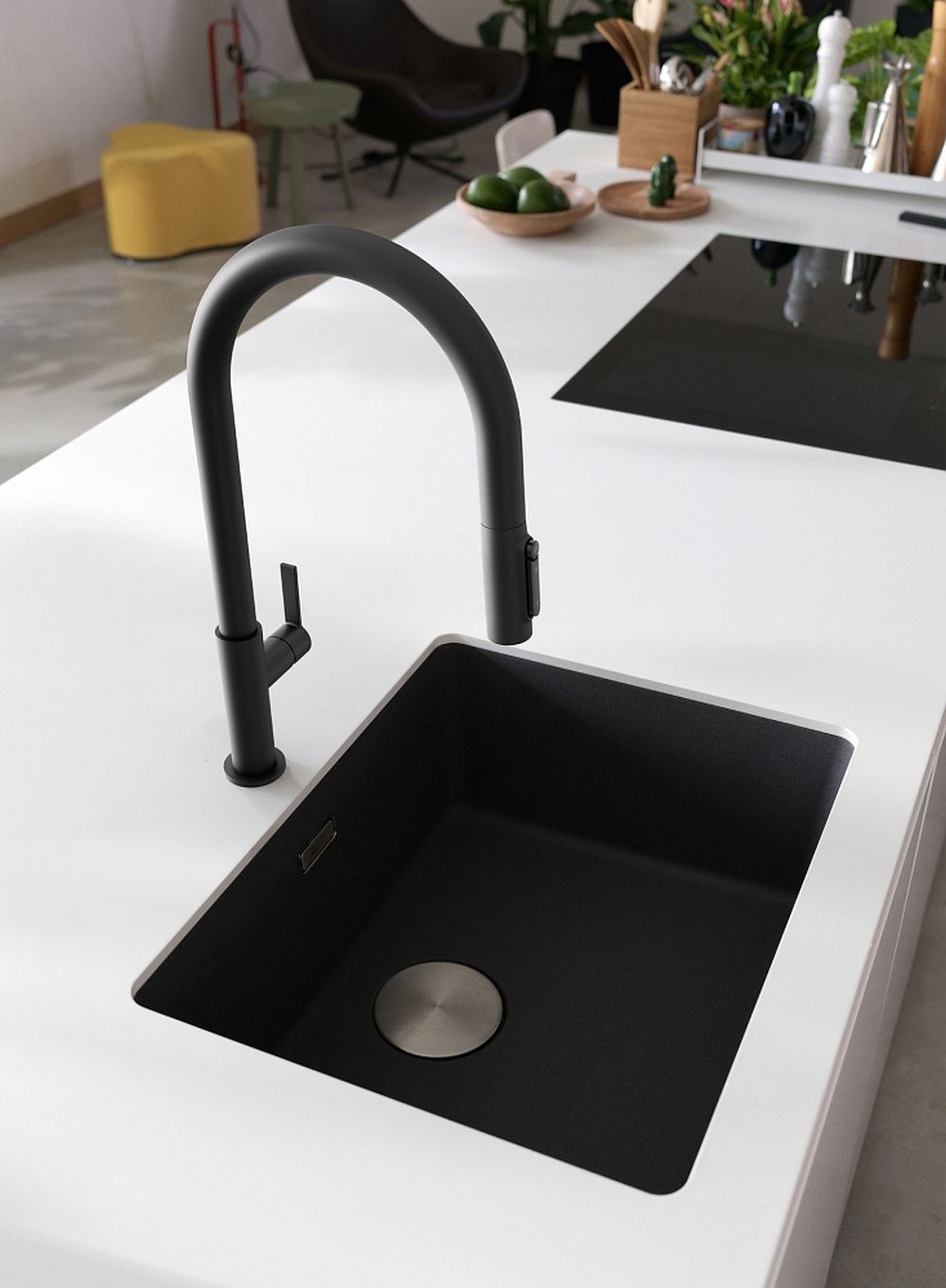 Franke Maris Slim Clear Water J Pull-Out bateria kuchenna stojąca czarny mat 120.0730.911 - Wysyłka w 24h