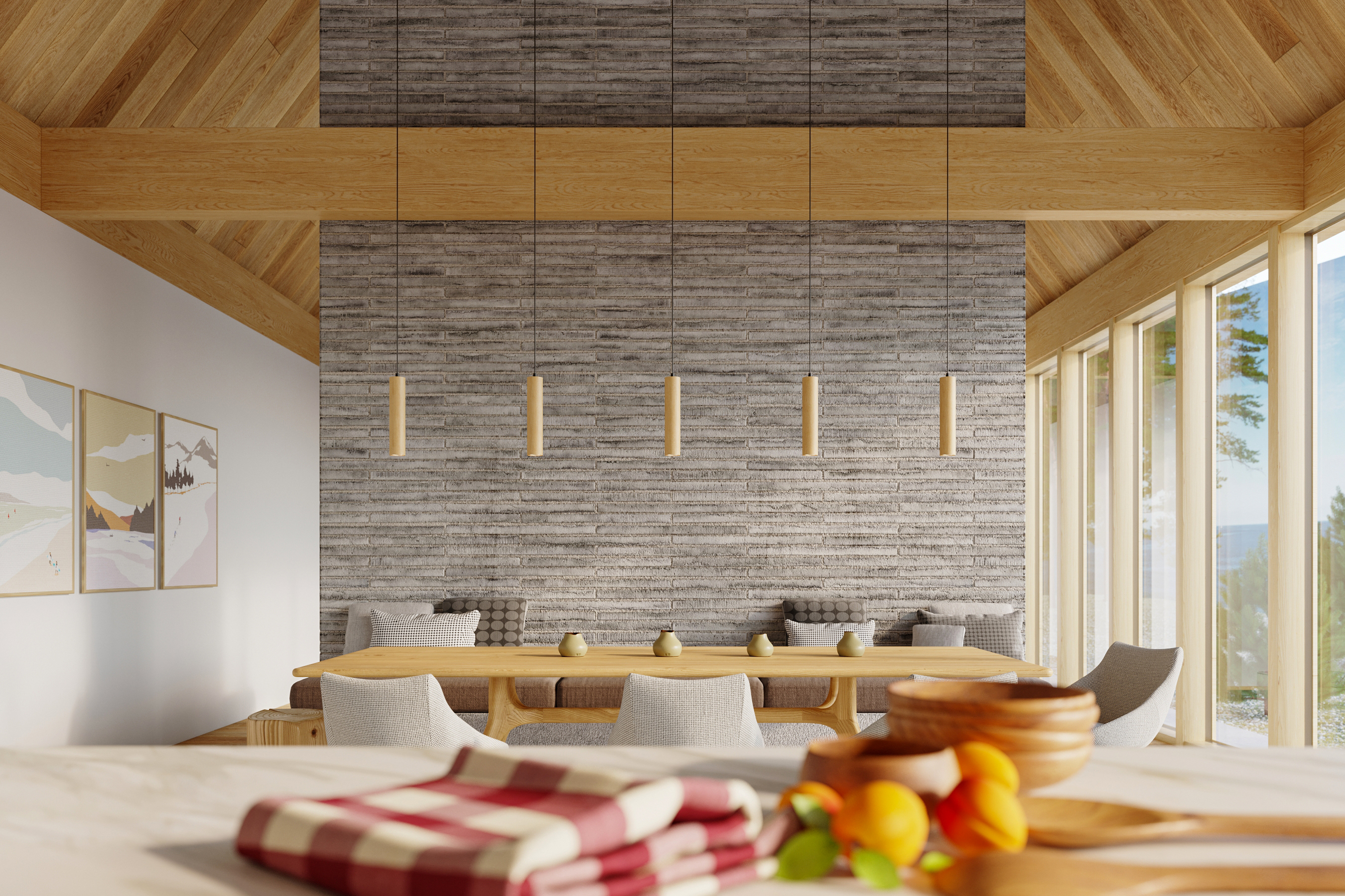 Sollux Lighting Lino lampa wisząca 2x40W drewno naturalne SL.0637