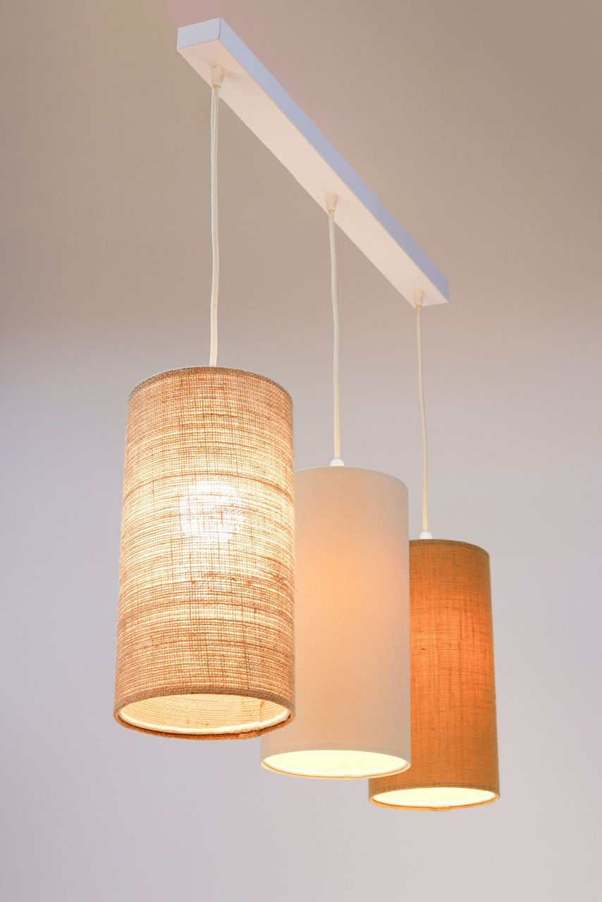 BPS Koncept Boho Ellegant Slim lampa wisząca 3x60W beżowa/kremowa 0T0-L3-007