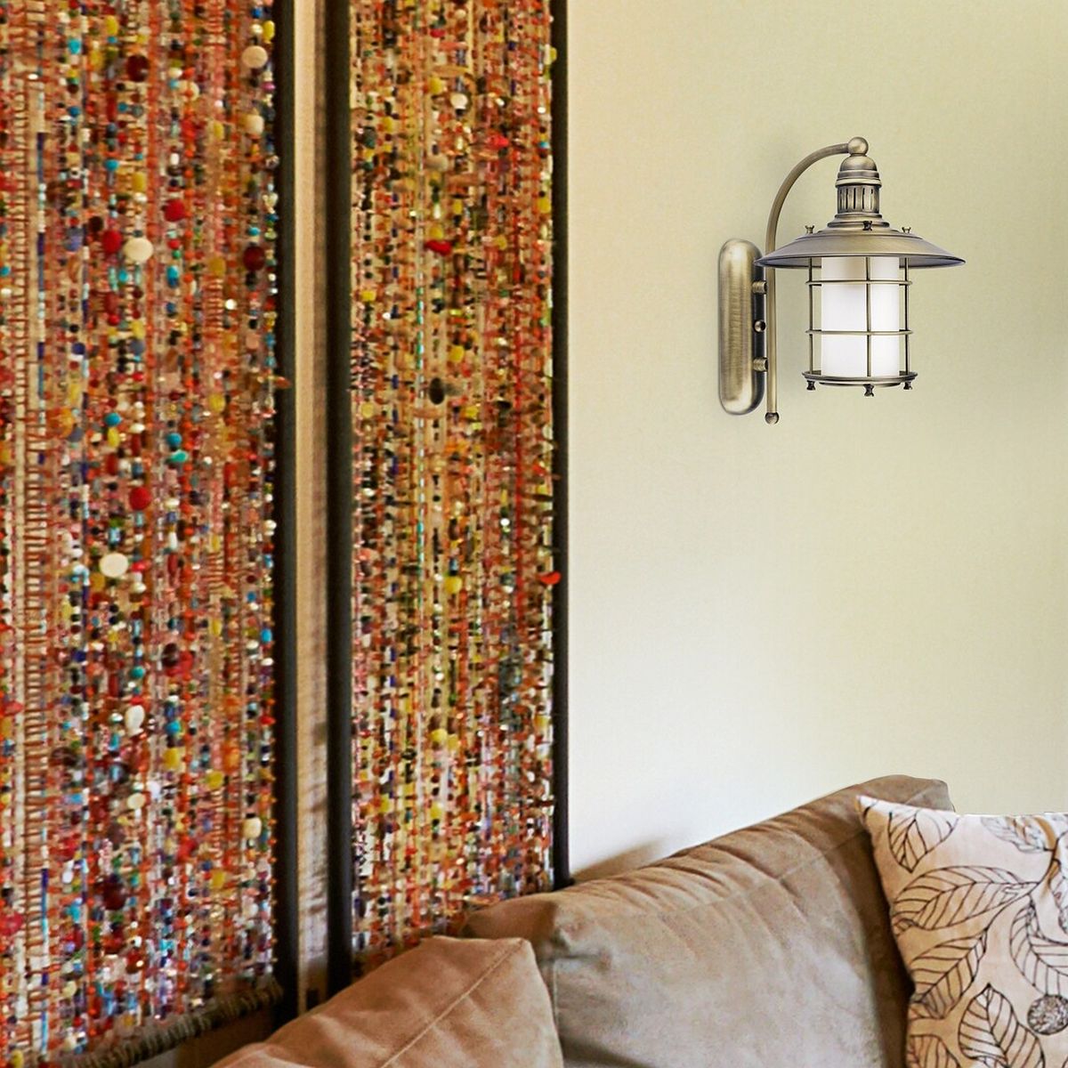 Rabalux Sudan kinkiet 1x60W biały/brąz 7991