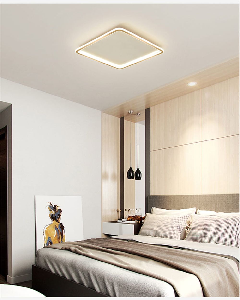 Abruzzo Cerchio Angelo plafon 1x40 W biały/złoty ABR-PLK-40W-60CM-CCT