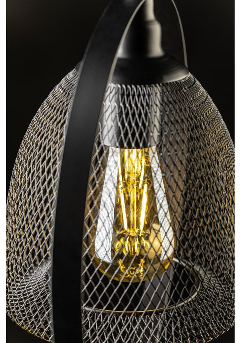 GTV Xalis lampa wisząca 1x40 W czarna OS-XAL2-10-DEC