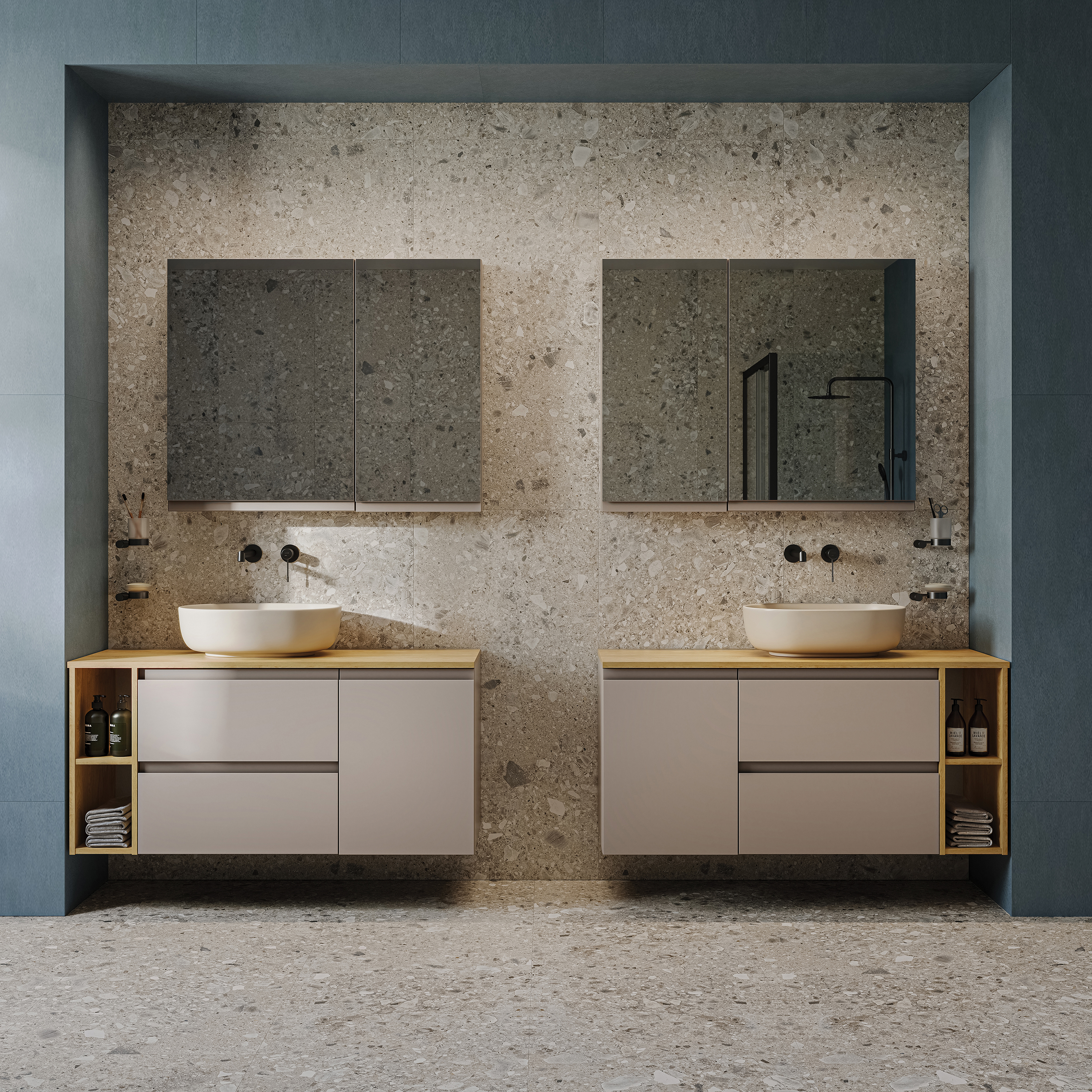 Cersanit Moduo szafka 40x14,4x80 cm z lustrem kaszmir S590-108-DSM - Wysyłka w 24h