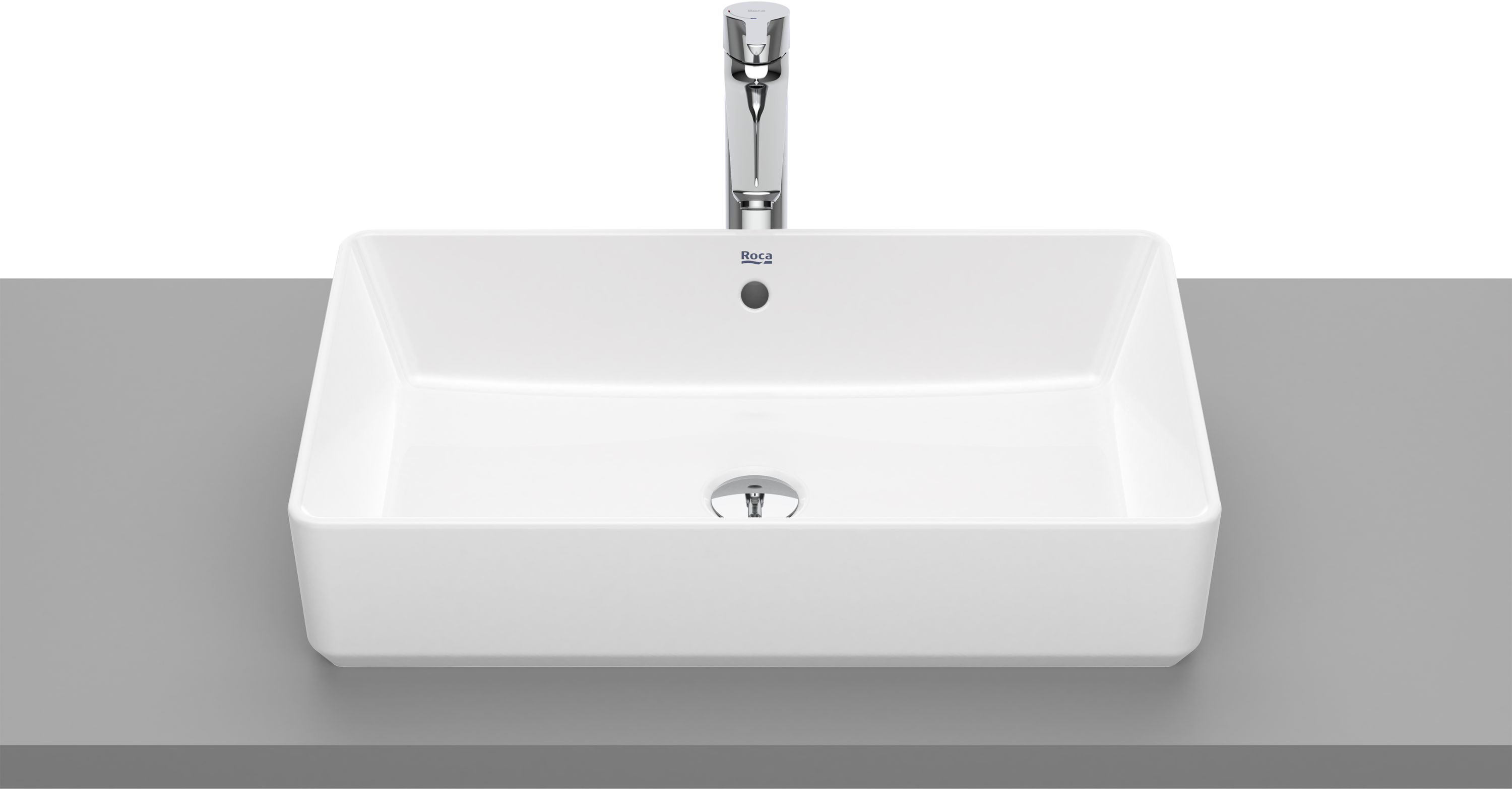 Roca Gap umywalka 60x37 cm prostokątna nablatowa biała A3270Y2S00 - Wysyłka w 24h