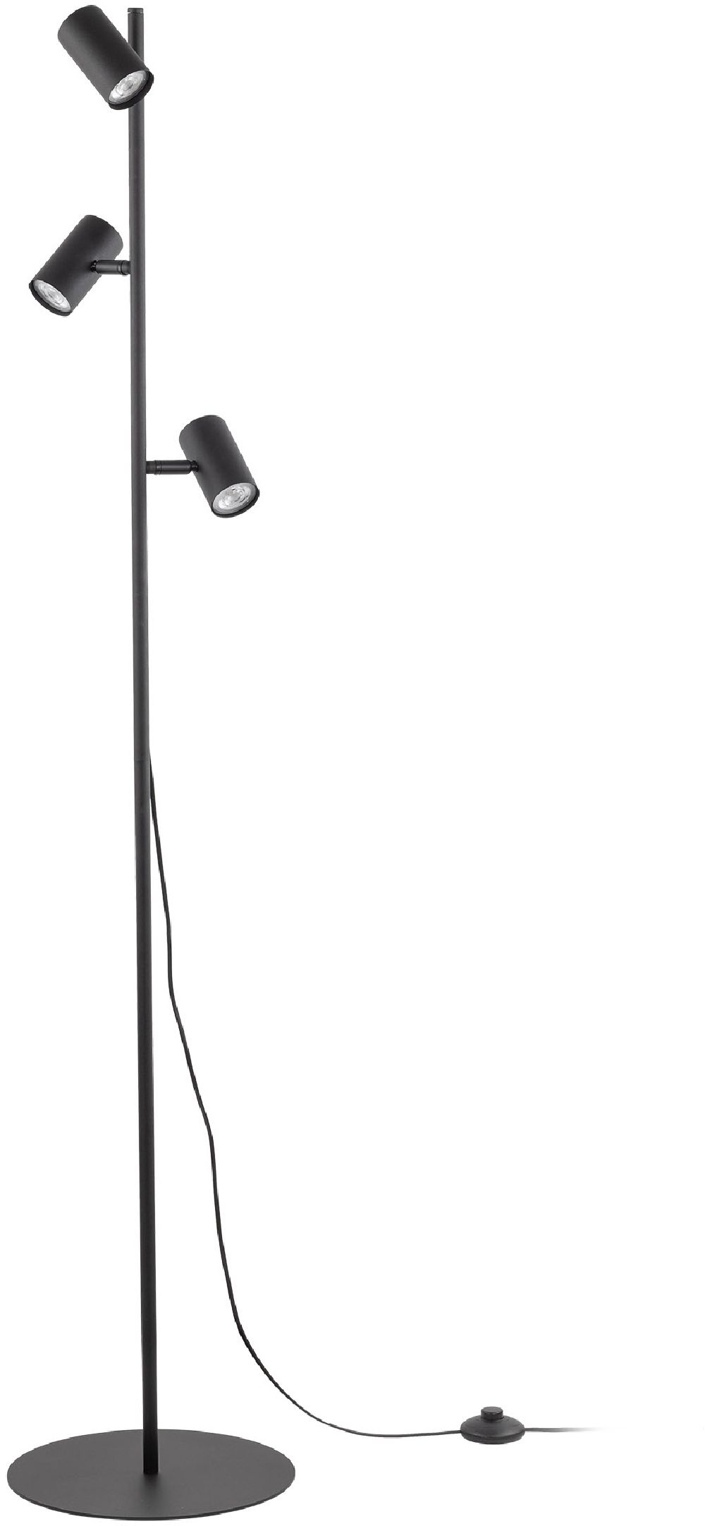 TK Lighting Top lampa stojąca 3x10 W czarna 16064