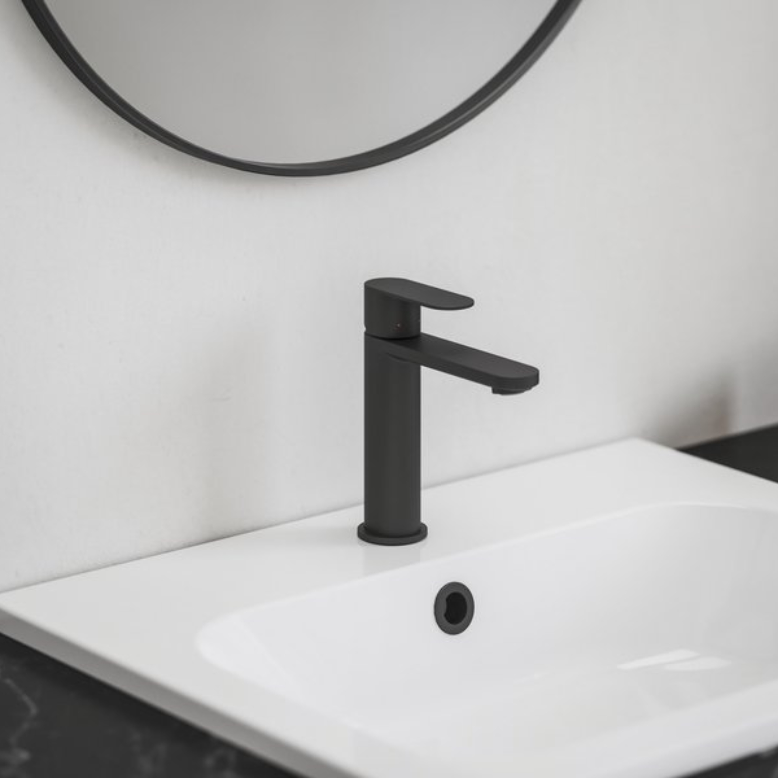 Ravak Chrome II bateria umywalkowa stojąca czarna X070460