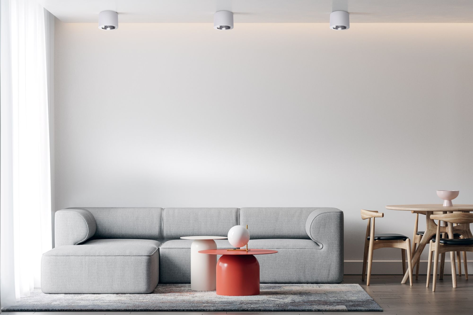 Light Prestige Camino lampa podsufitowa 1x9W LED biała LP-1101/1SMWH