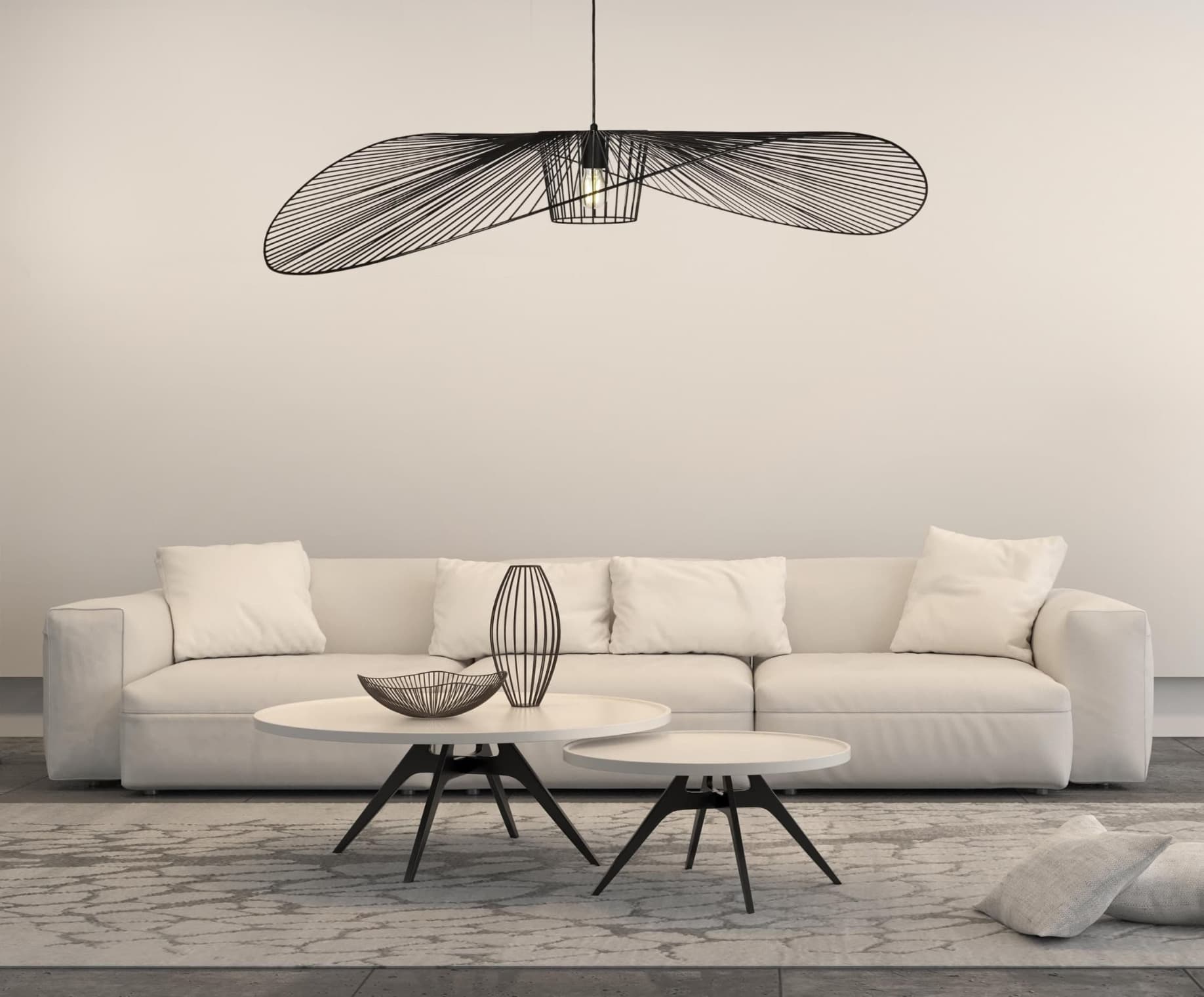 Kaja Kapelusz lampa wisząca 1x60W czarna KP-21CZARNY