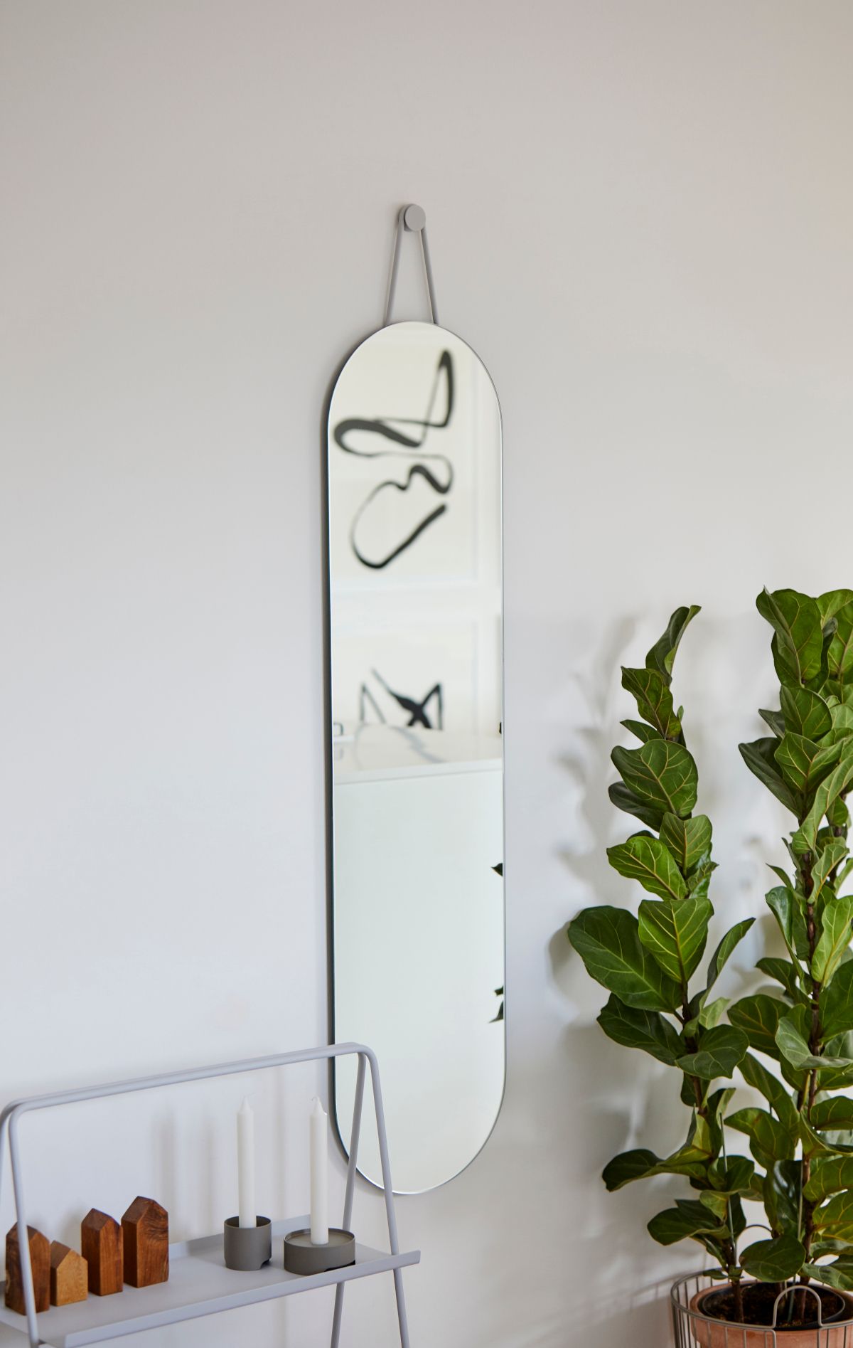 Zone Denmark A-Wall lustro 30x120 cm owalne 13589