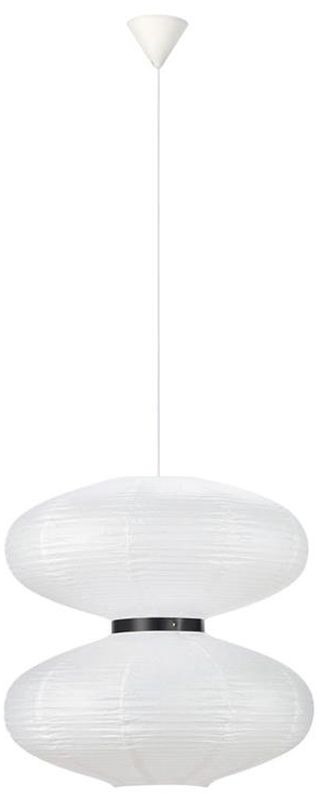 Markslöjd Dual lampa wisząca 2x15W biała/czarna 08215