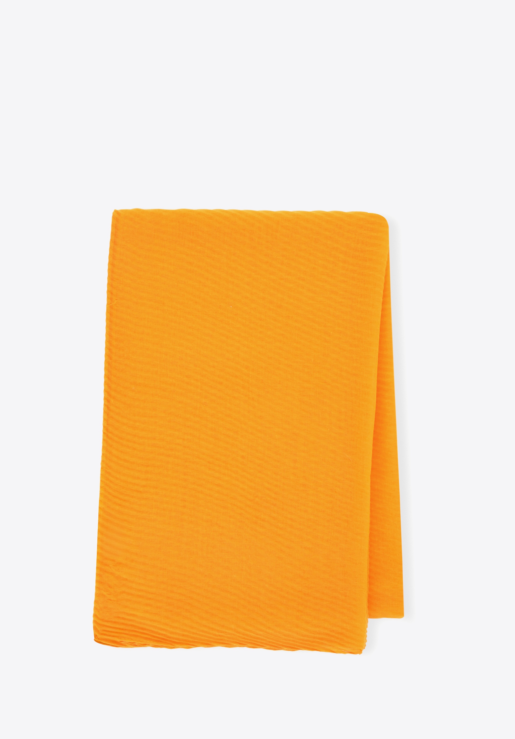 Damski szal plisowany pomarańczowy