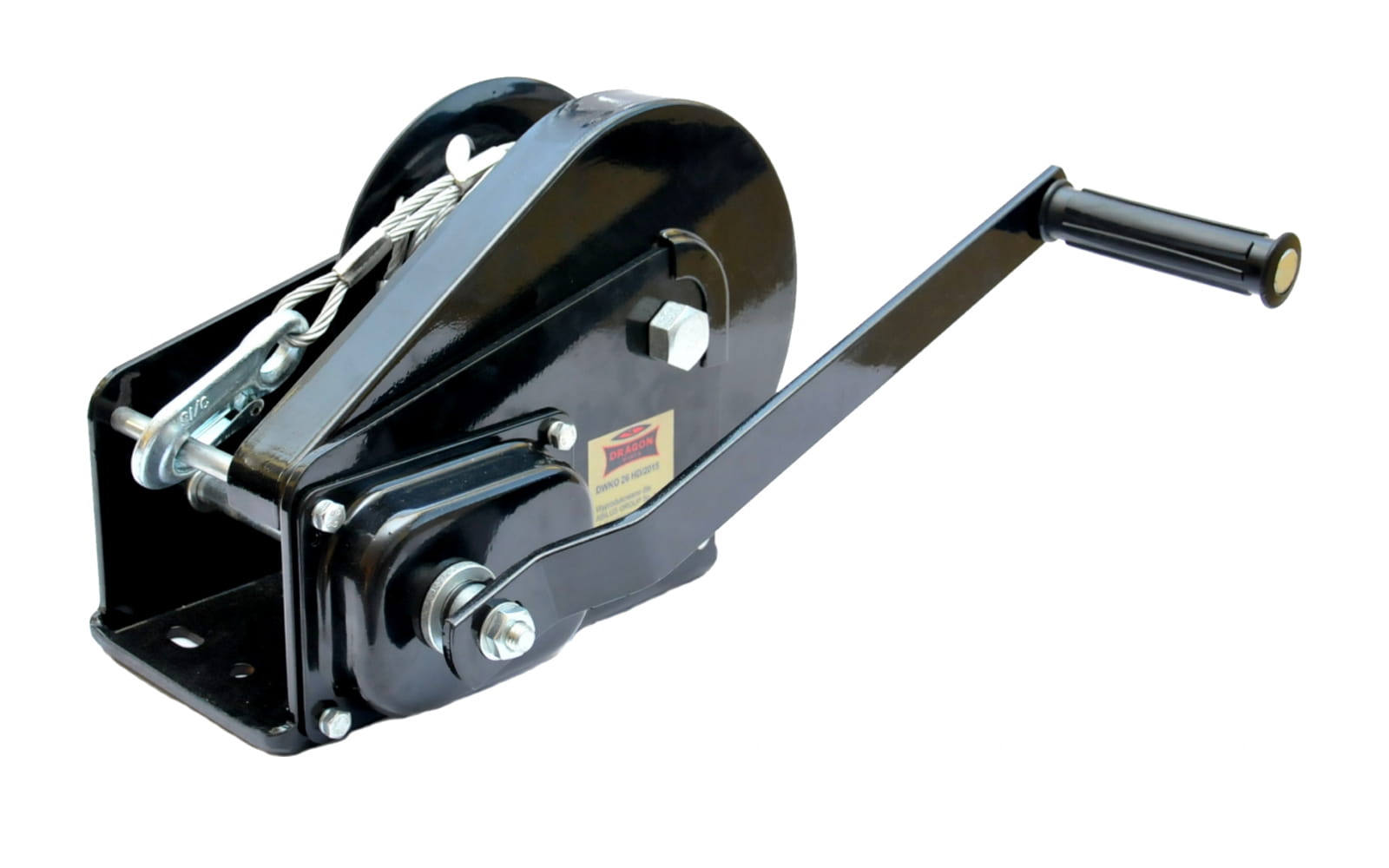 Wyciągarka korbowa 1200 kg z hamulcem ciernym DWK-O-2600HD