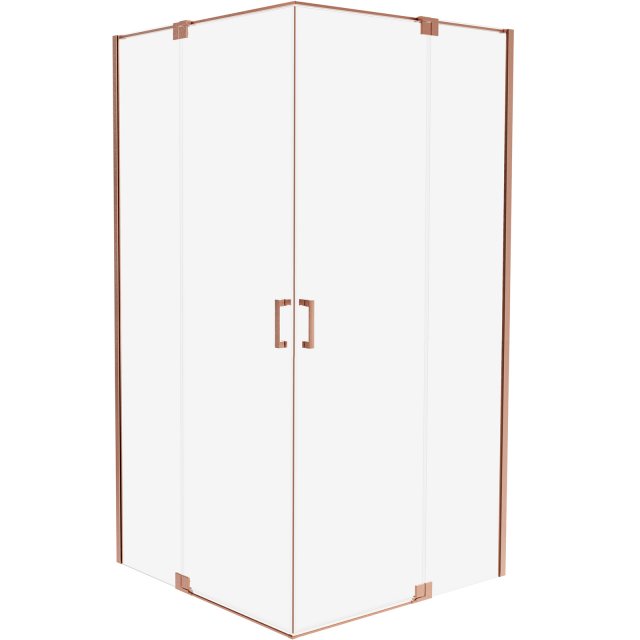 Kabina prysznicowa prostokątna ALLURIA 2D COPPER BRUSHED 90x120x200 T