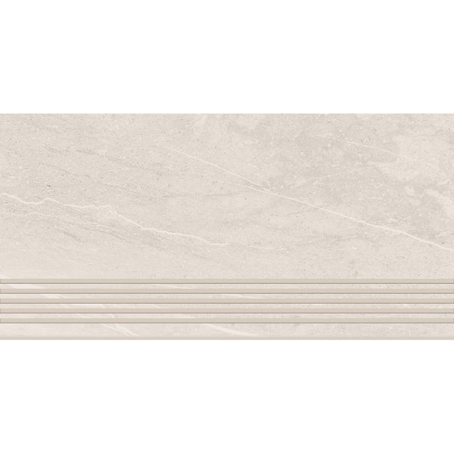 Gres szkliwiony stopnica GEMSTONE white lappato 29,8x59,8 gat. I