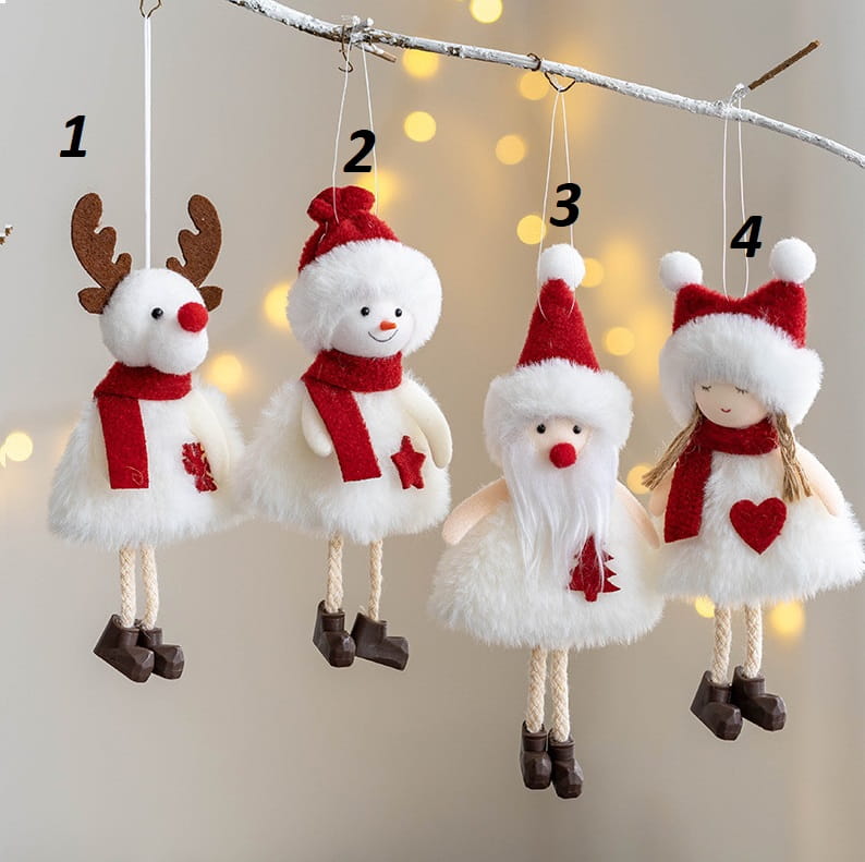 Wiszące dekoracje na Choinkę Snow