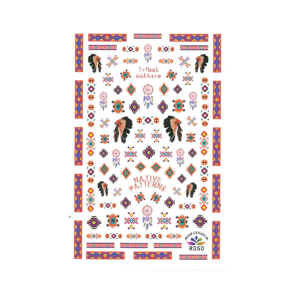 Naklejki do paznokci cienkie wzory R050