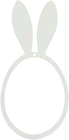 Zawieszka wielkanocna - jajko pisanka króliczek, Baza do makramy, Zakładka do książki, ozdoba na prezent