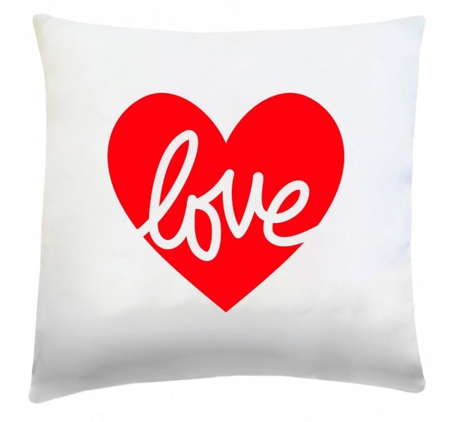 Poduszka na Walentynki 40x40 wz. Serce 05