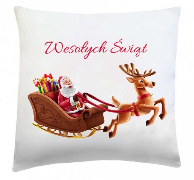 Poduszka świąteczna 40x40 wz. Mikołaj 4