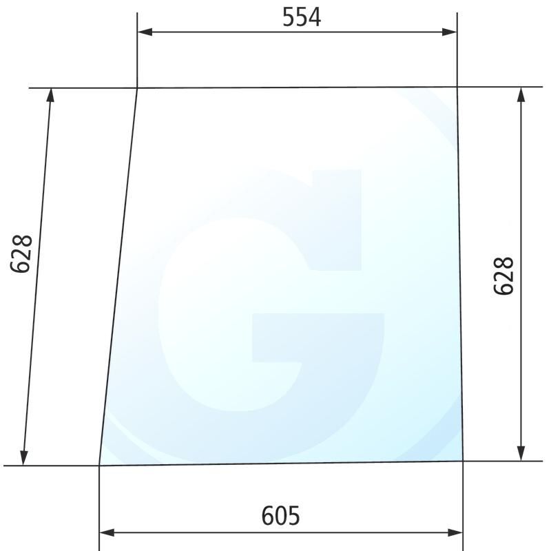 Szyba boczna Fendt Farmer 258514210150