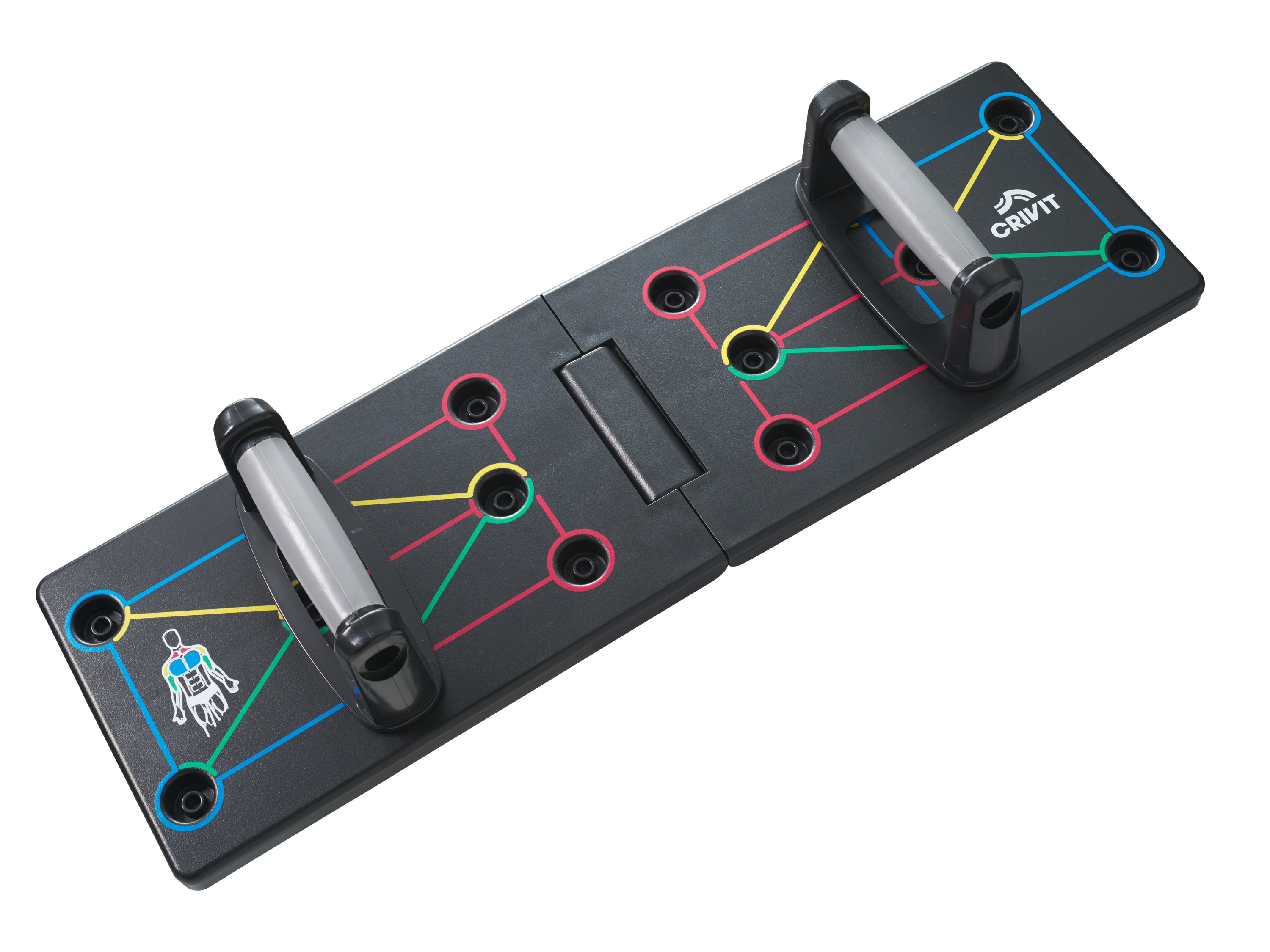 Crivit Deska do pompek / Zestaw hantli / Kettlebell Deska do pompek