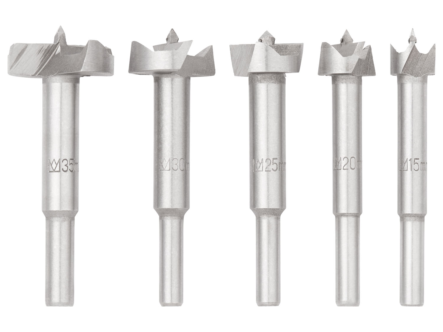 Parkside Zestaw wierteł specjalnych Wiertła sednik 5 szt.