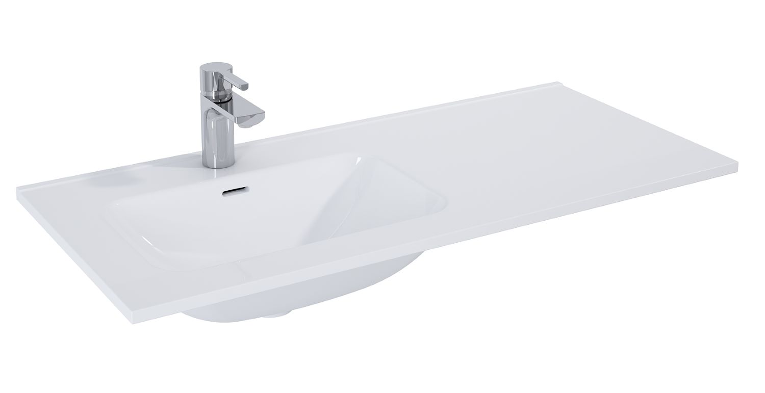 Darmowa Dostawa - Umywalka 101x46.6 cm prostokątna meblowa-z blatem biała Elita Skappa RE041004068060