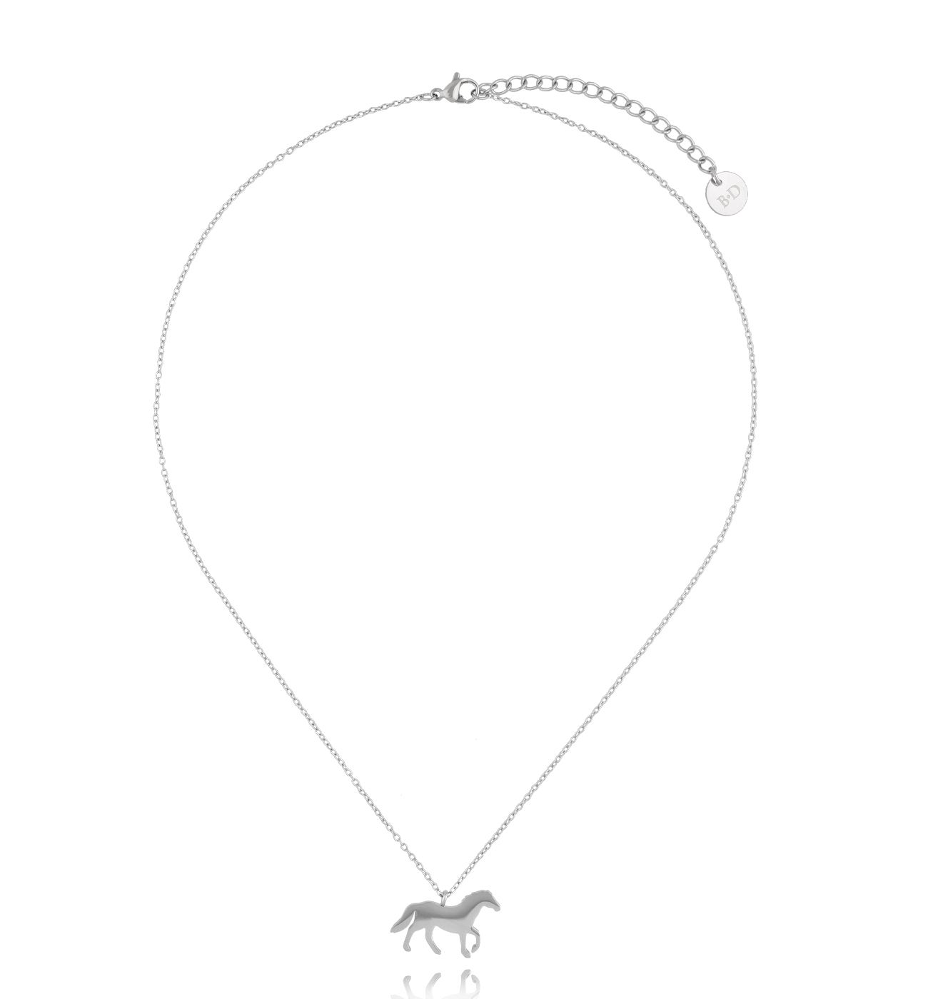 Naszyjnik srebrny z koniem Tornado NSA1110